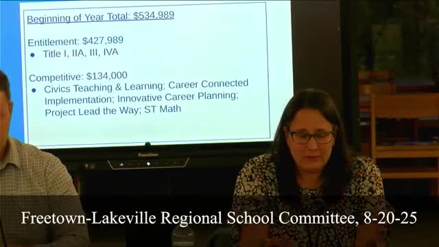 Freetown Lakeville Schools Secures $534K in Grant Funding for Educational Improvements