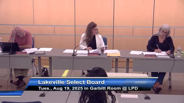 Lakeville Select Board Reviews $40K Grant for Park and Discusses Train Noise Solutions