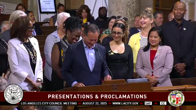 Los Angeles Honors First Woman President Eanes of Cal State LA