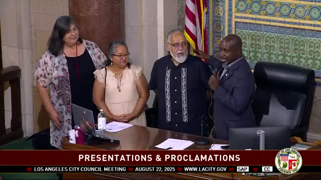 Marco Flores Honored for 34 Years of Service in LAUSD at City Hall Ceremony