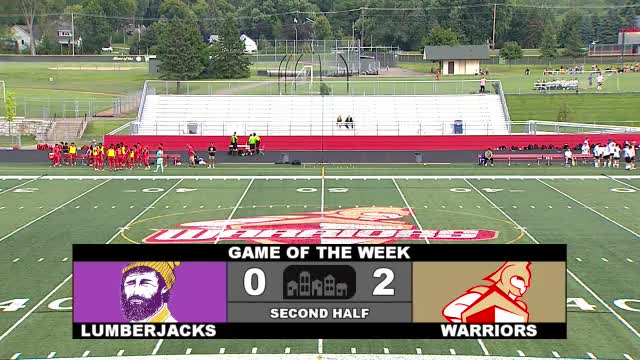 2 Rivers Warriors Lead Cloquet Lumberjacks 2-0 at Halftime