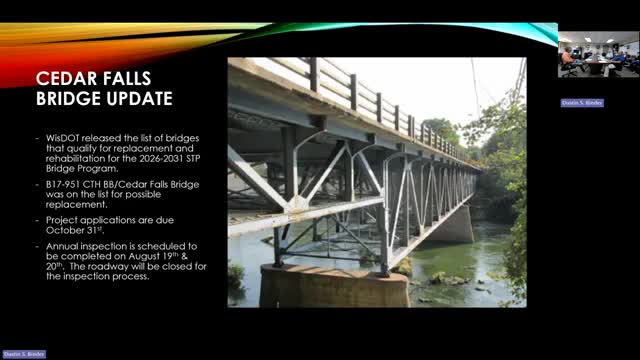 Annual Inspection Scheduled for Historic 1936 Bridge with Weight Restrictions