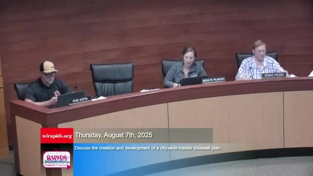 City Committee Reviews Master Sidewalk Plan for Improved Connectivity and Cost Efficiency