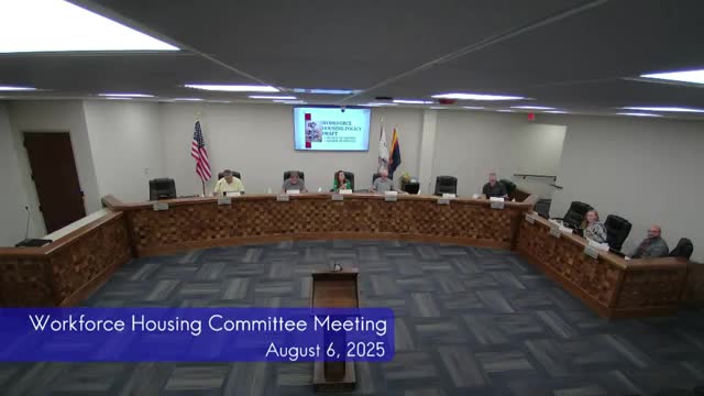 Prescott committee revises workforce housing policy after council feedback; staff to refine forms and bring items to council