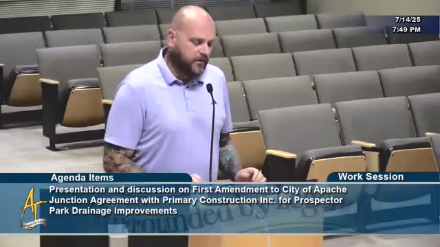 Prospector Park drainage contract term extended to Oct. 31; no change to contract amount