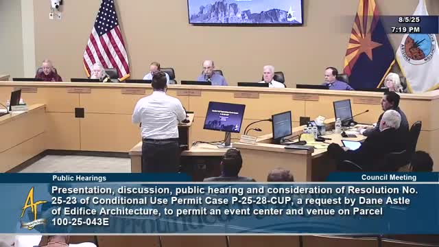 Council approves conditional-use permit for Apache Trail event center, allows amplified outdoor sound until 10 p.m.