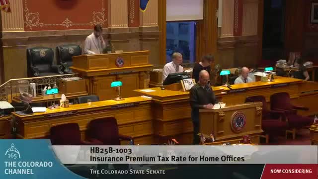 Senator Weisman discusses impact of Colorado's Regional Home Office tax provision on jobs