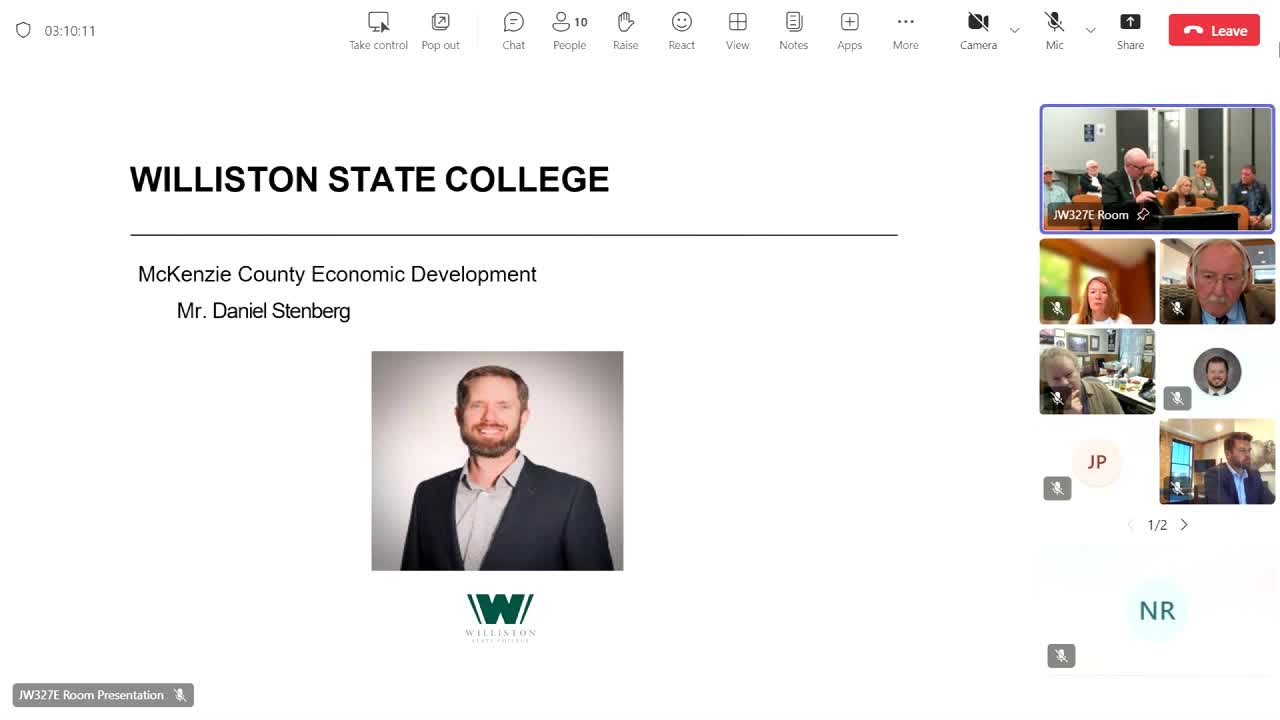 Hunter Berg highlights Williston State College's foundation role in economic growth