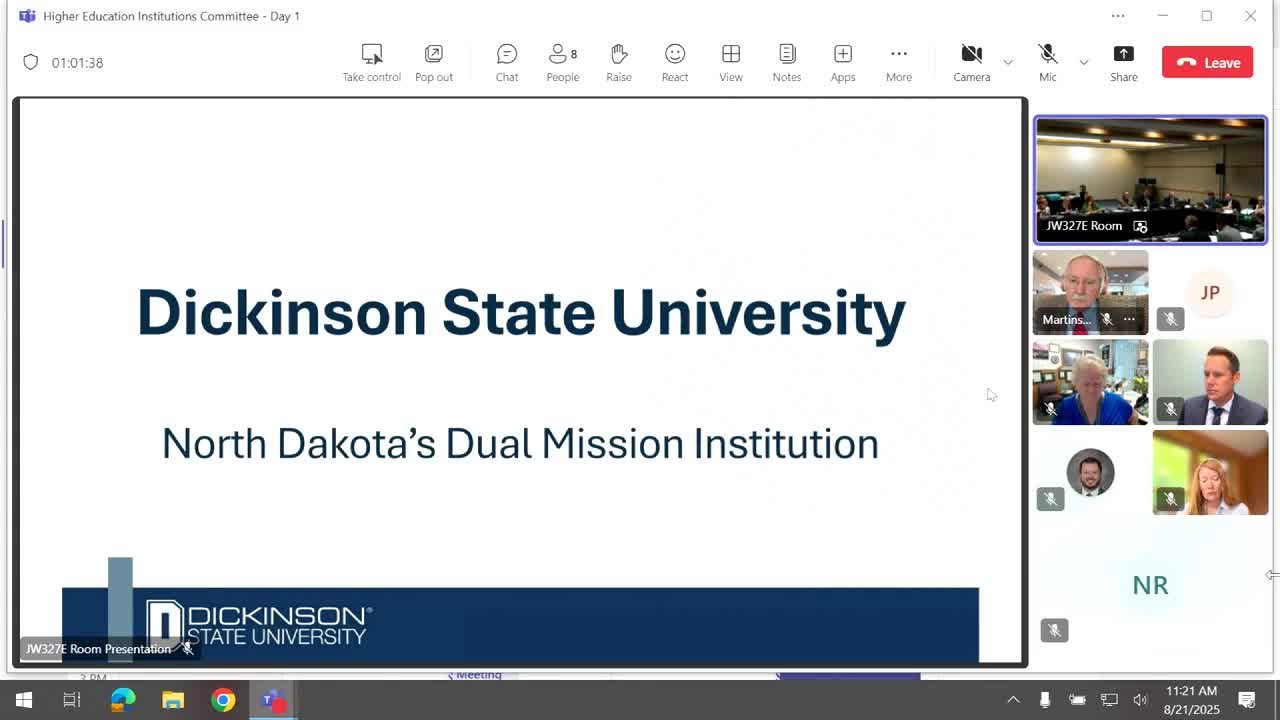 Dickinson State President Molander Welcomes Legislative Assembly in First Official Meeting