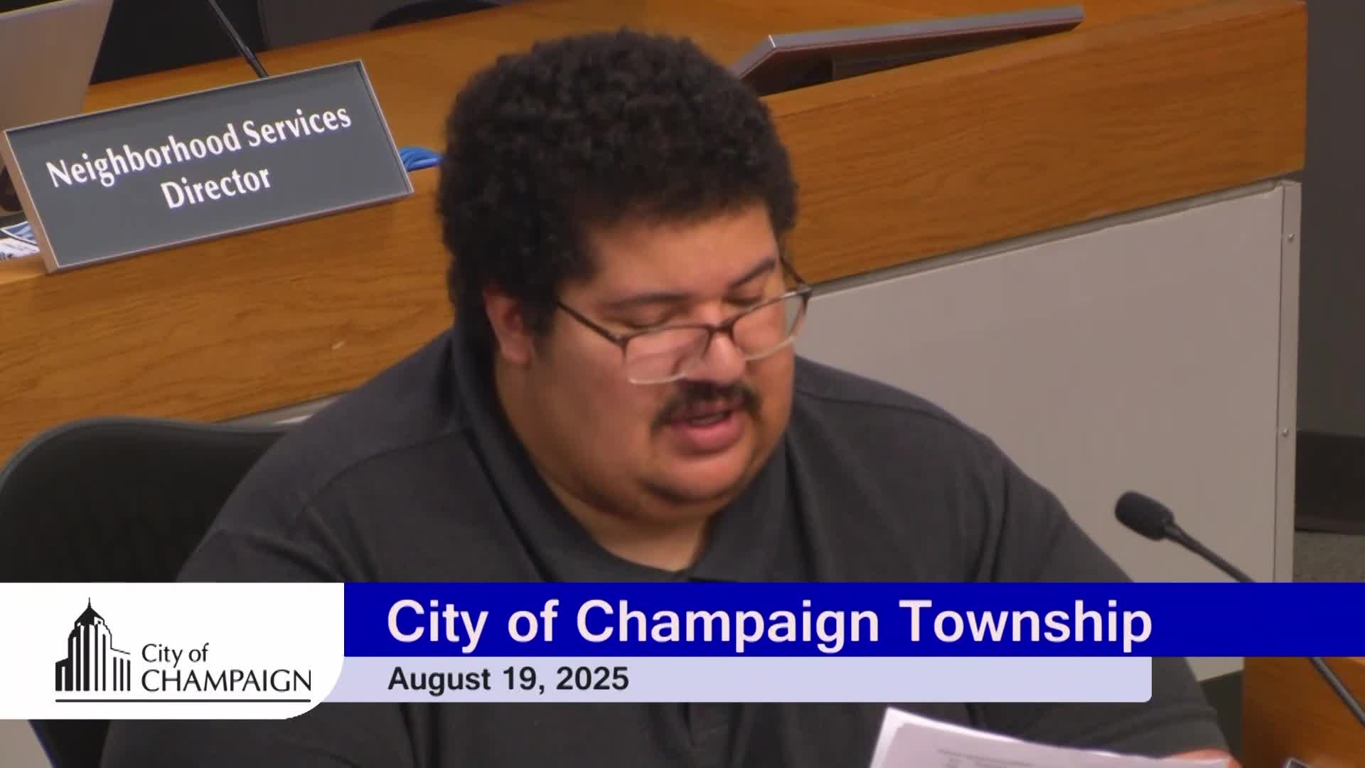 Kaye Addresses Grant Revenue Discrepancy in Township Budget Discussion