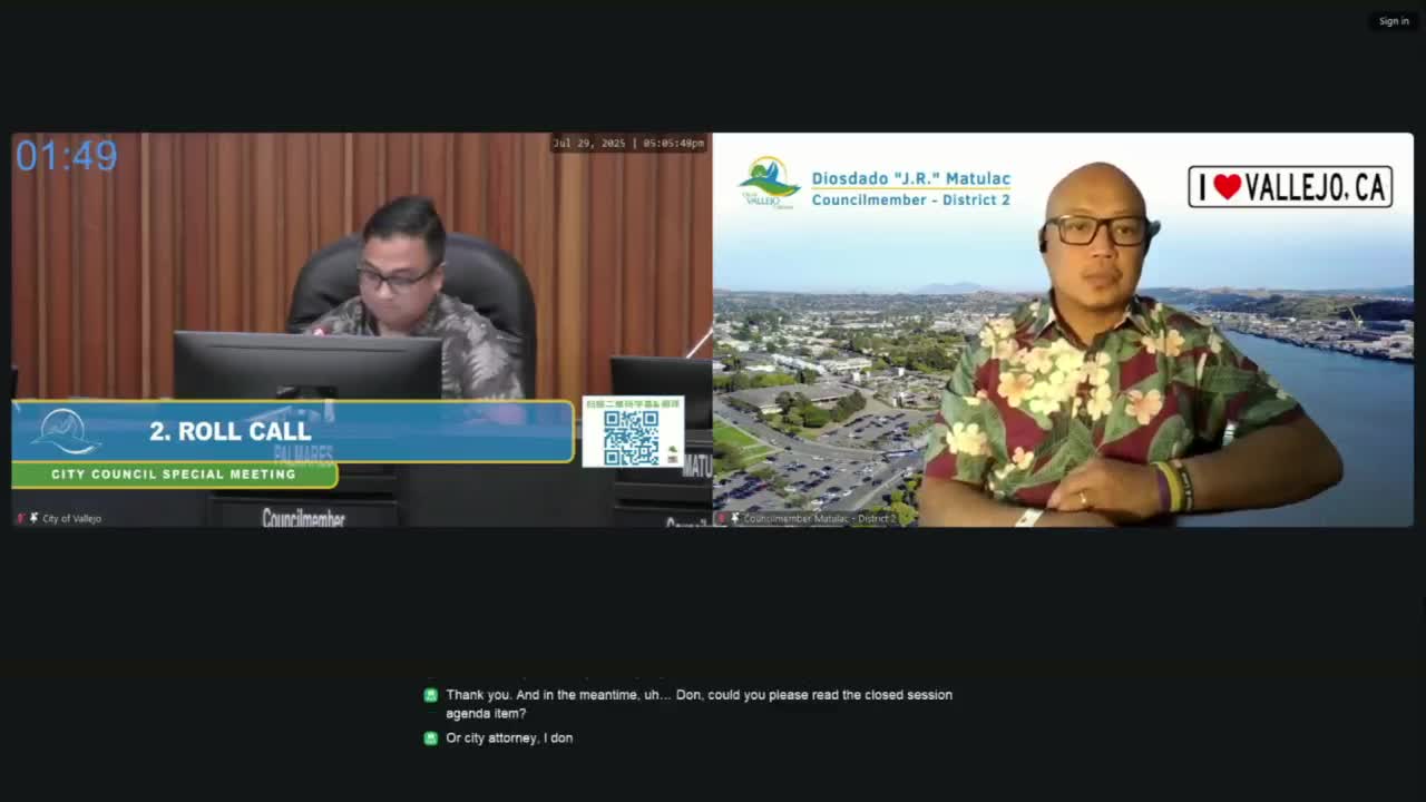 Vallejo council directs city manager to hire contracted law firm to review recent allegations after closed session