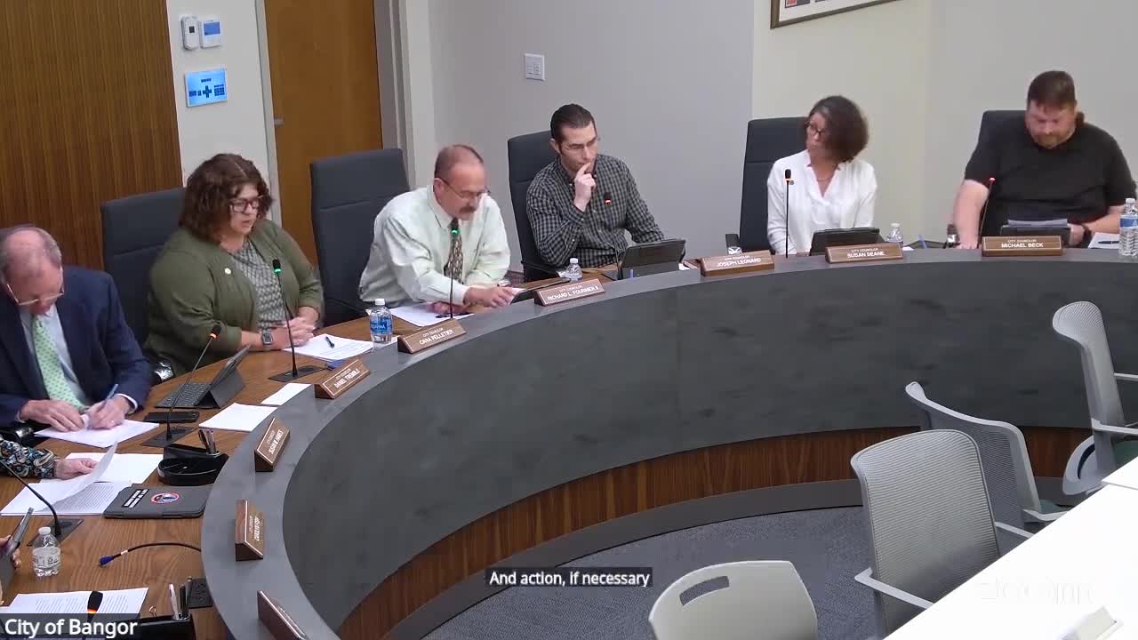 Bangor City Council Debates Ethics Hearing Procedures and Censure for Councilor Leonard