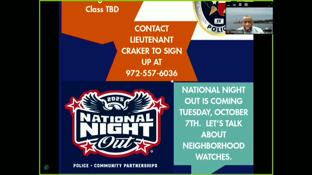 Local Police Department Promotes Citizens Academy at National Night Out Event