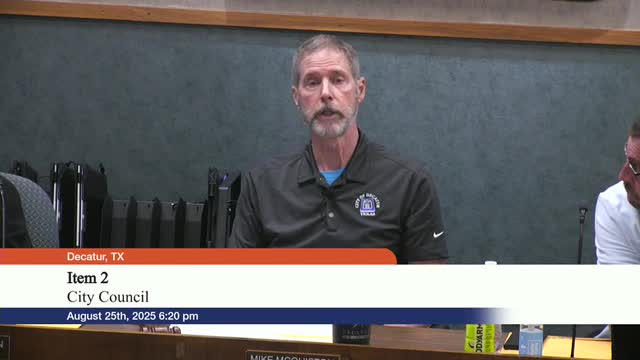 Decatur City Council Approves 2025 Budget and Tax Rate During Public Hearing