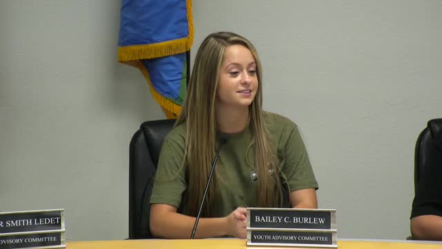 Youth Committee Proposes Community Events and Capital Trip Fundraising Ideas