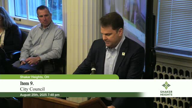 Shaker Heights City Council Proposes Increasing Purchasing Threshold to $50,000