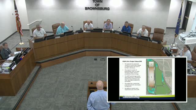 Brownsburg Planning Commission Approves Project Tahoe with Truck Route Signage Condition
