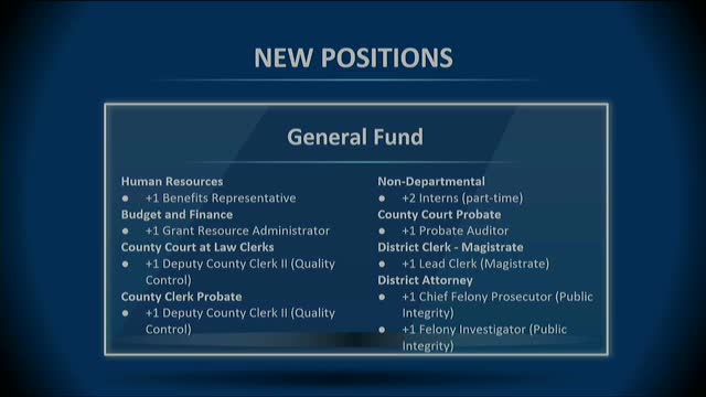 County Court Announces Major Staffing Changes and Department Reorganization