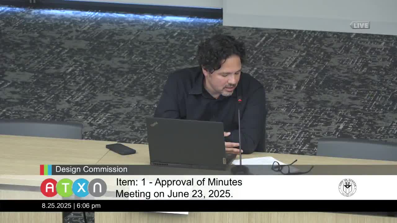 Jorge Rosalind presents urban design guidelines update to city commission