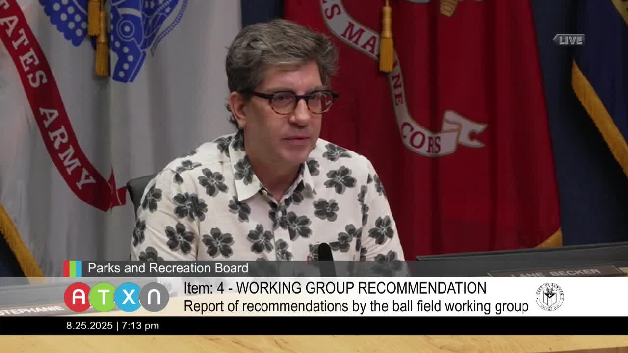 Austin Parks Department proposes new field use policy for youth sports organizations