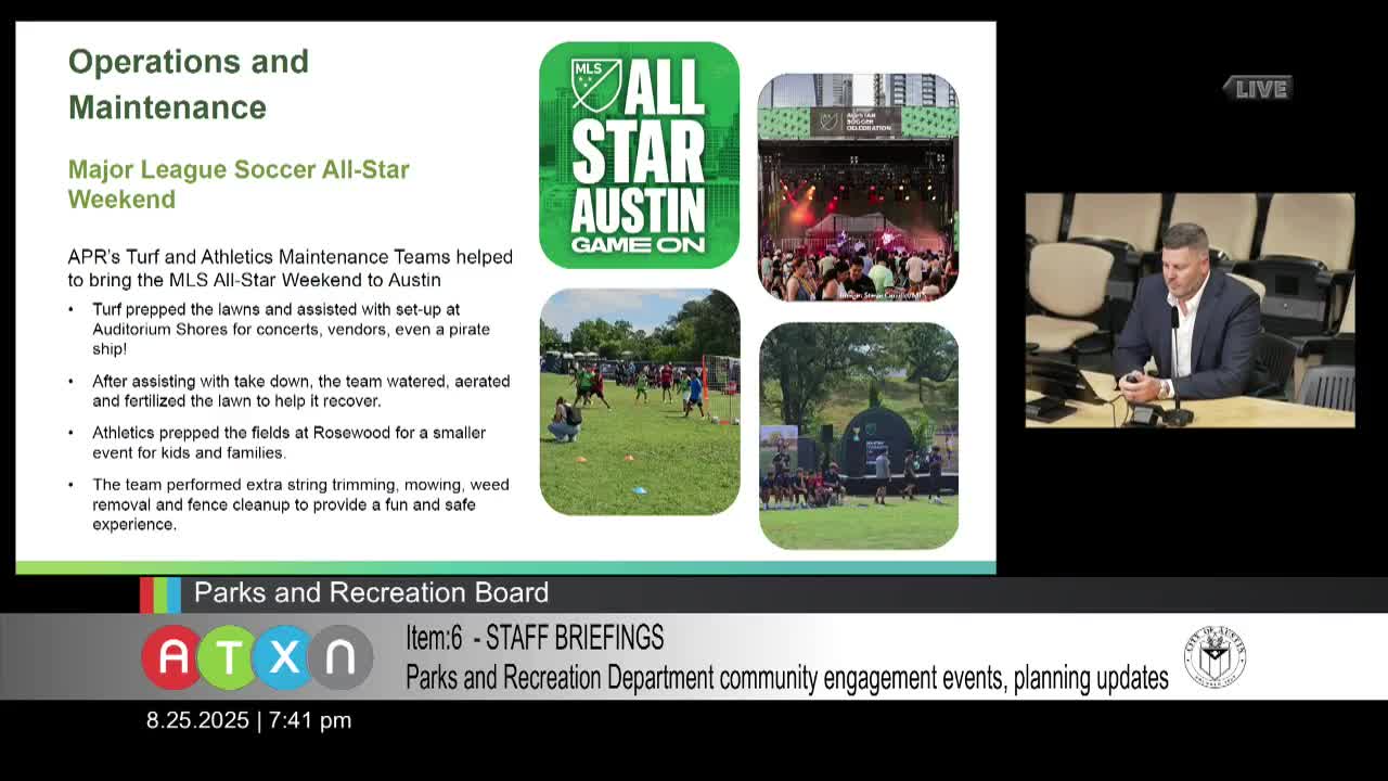 Austin Parks and Recreation Hosts Major Events and Road Improvements This Summer