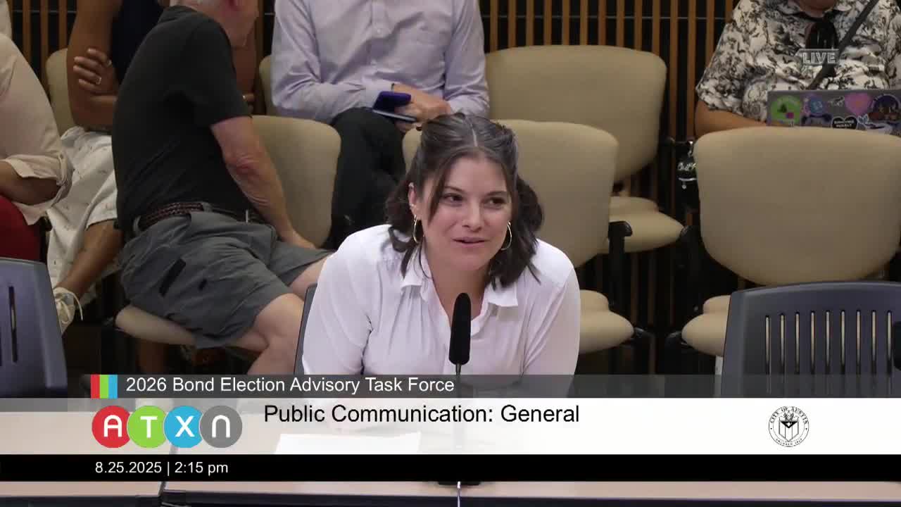 Nature Conservancy Advocates for Nature Based Solutions in Austin Bond Projects