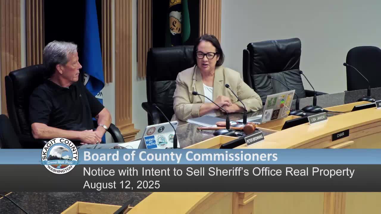 Skagit County Commissioners Approve Consent Items and Reappoint Jed Holmes to Planning Commission