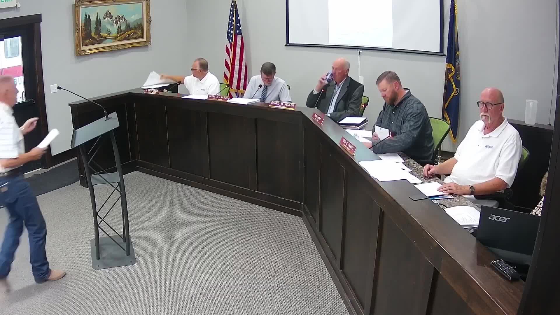 Preliminary budget approved; council debates reducing large fire suppression line fee