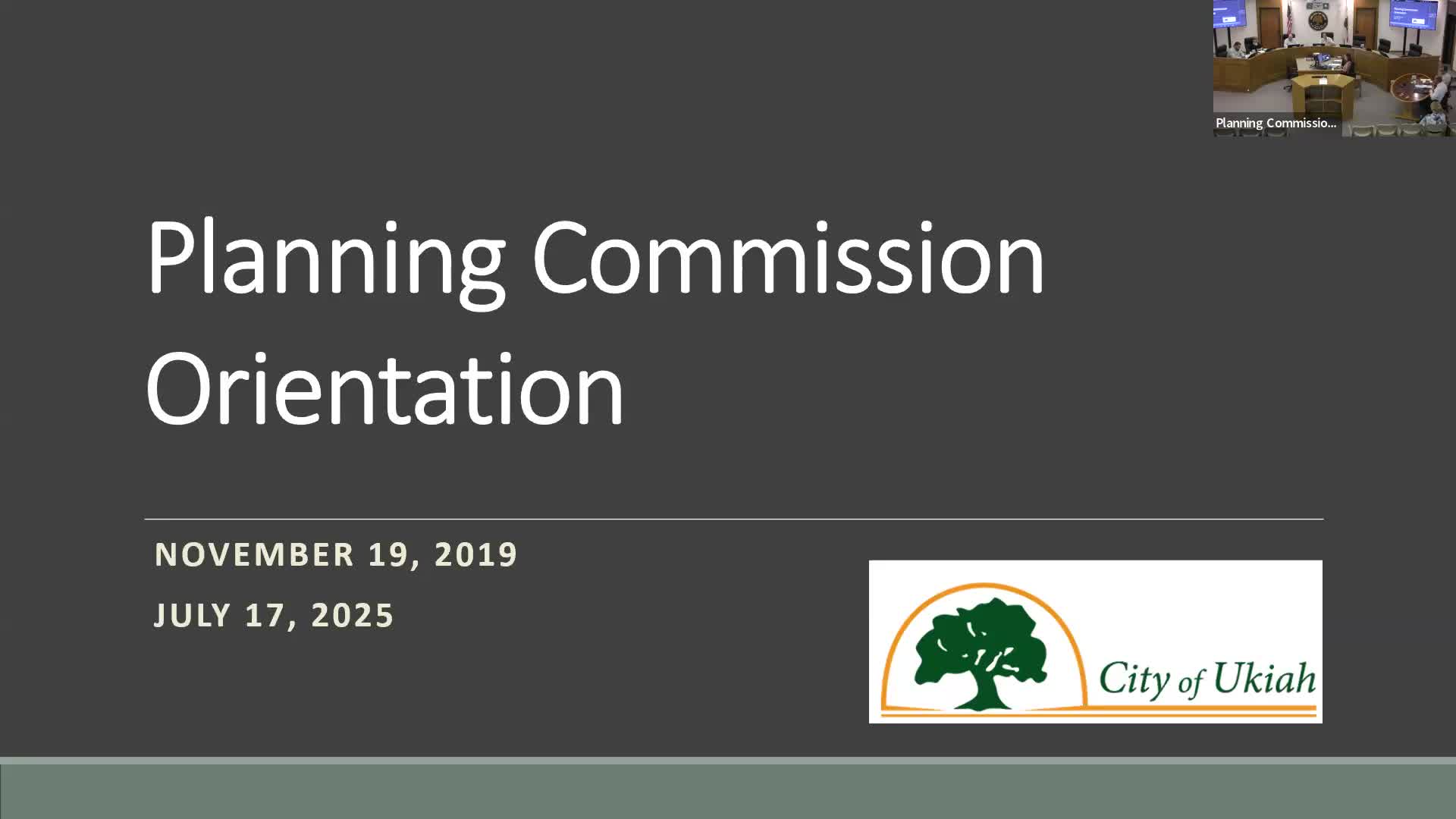 New commissioners receive orientation; staff flags downtown zoning code hybrid and exception issues