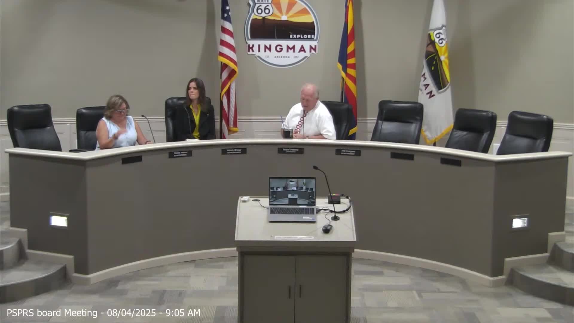 Kingman PSPRS board accepts five new police hires and schedules quarterly PSPRS check-ins