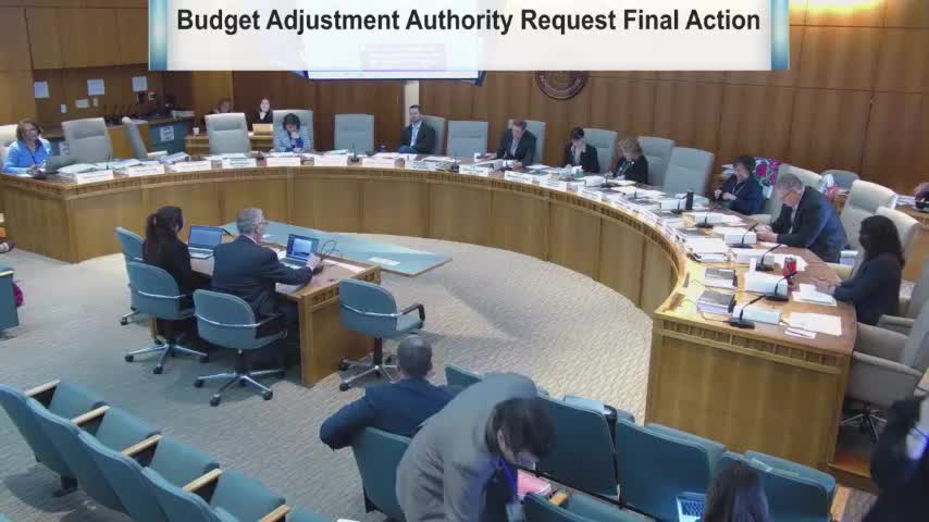 Panel discusses HAFC proposal to limit early-year budget category transfers