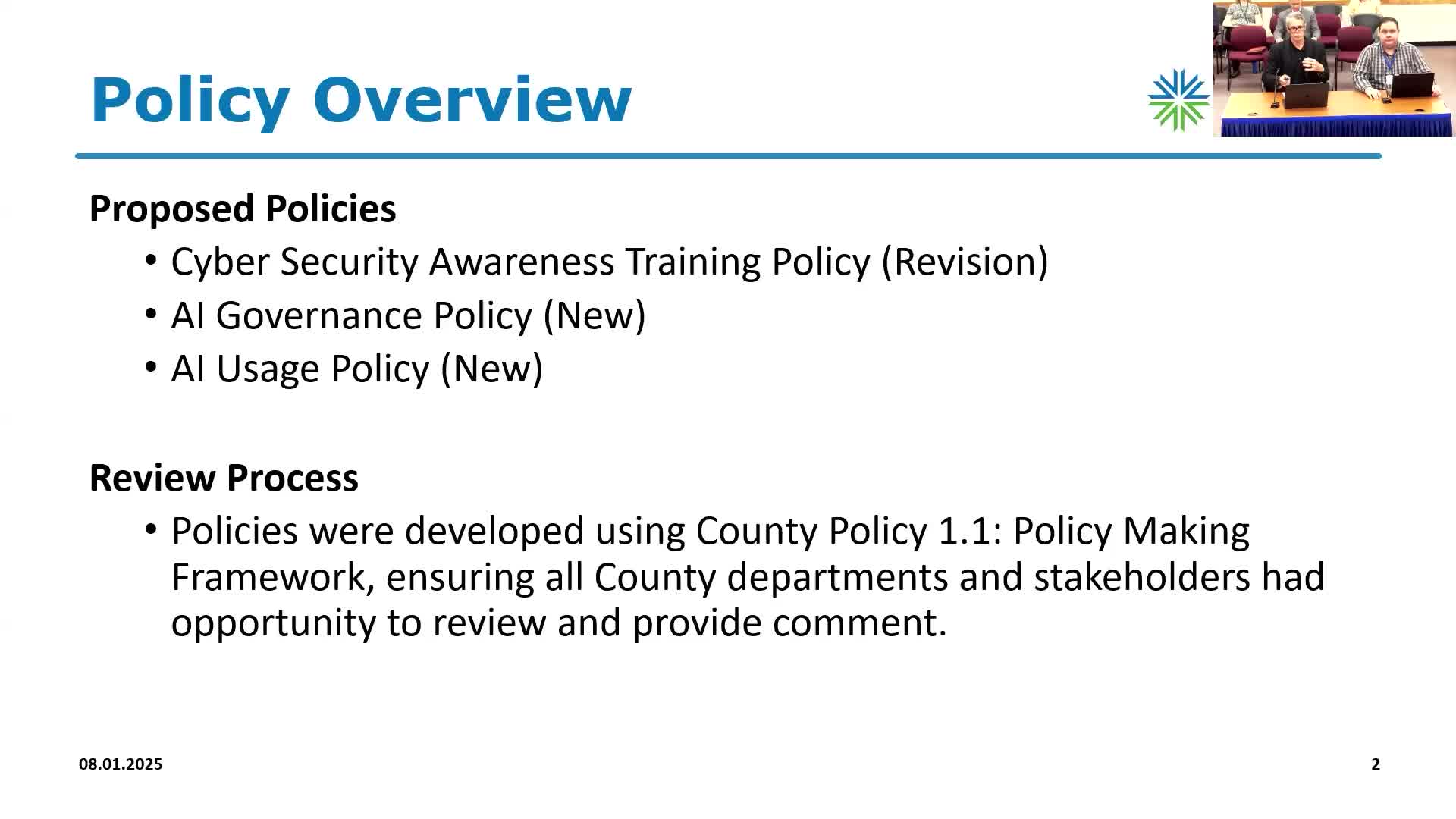 Lake County Committee Announces New AI and Cybersecurity Policies After Stakeholder Collaboration