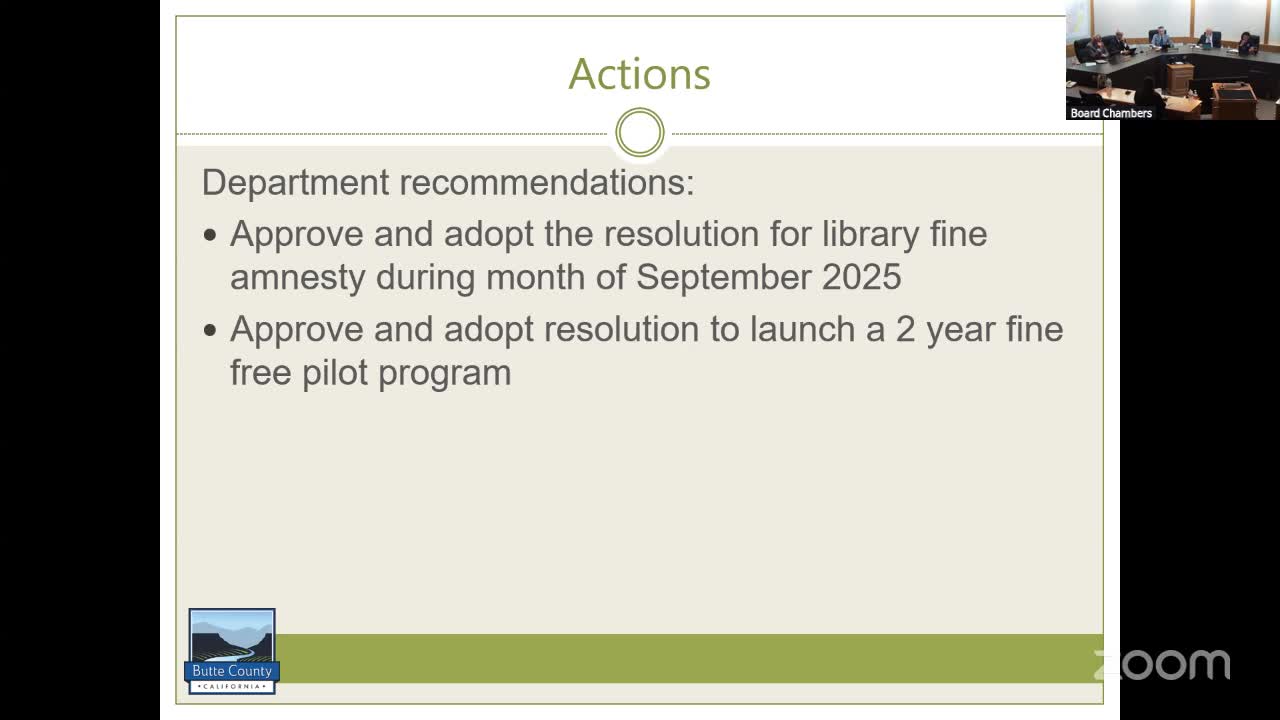 Butte County Library Board Approves One-Year Amnesty Program for Overdue Books