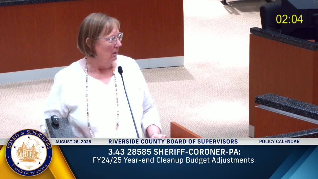 Riverside County Residents Demand Sheriff Oversight Amid Recent Deaths and Arrests