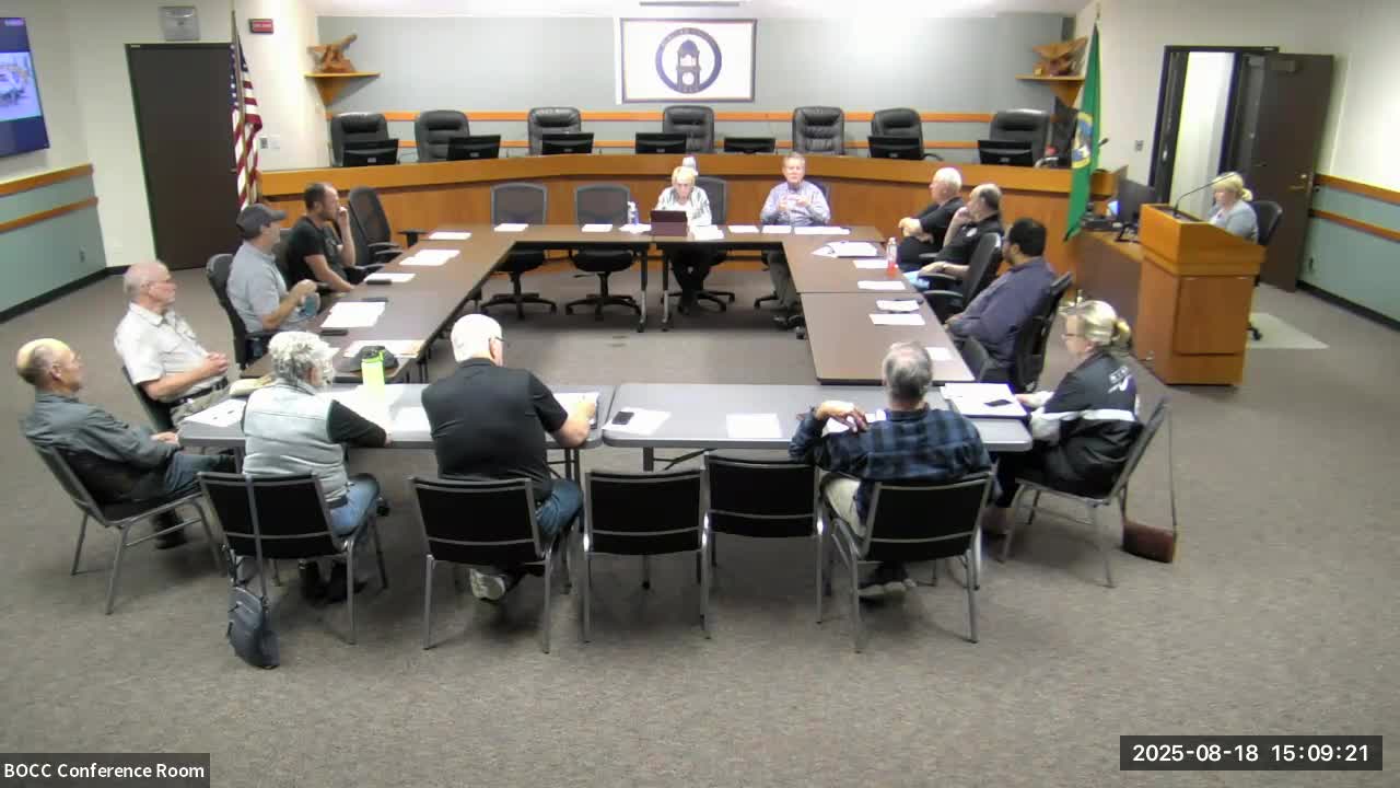 RAC recommends Title III funding for local fire and search‑and‑rescue projects; county to hold public hearing Sept. 23