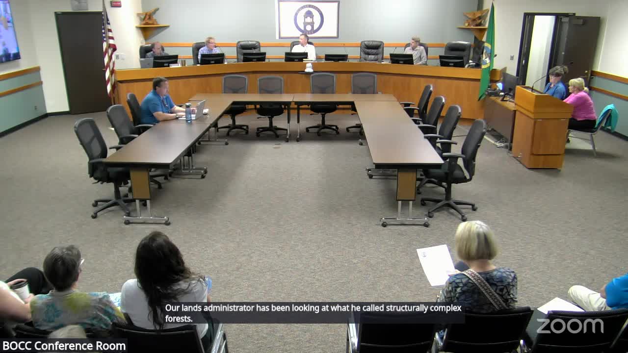 County Discusses $11M Plan for Structurally Complex Forest and Education Funding