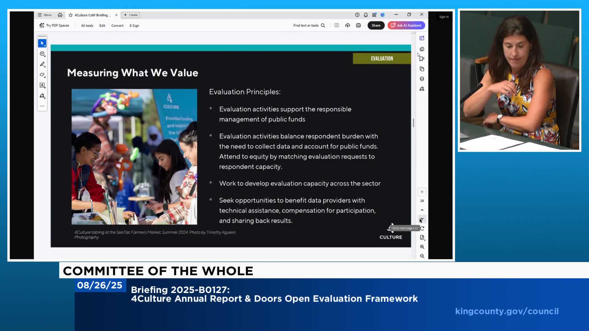 King County unveils evaluation framework for arts organization funding impact