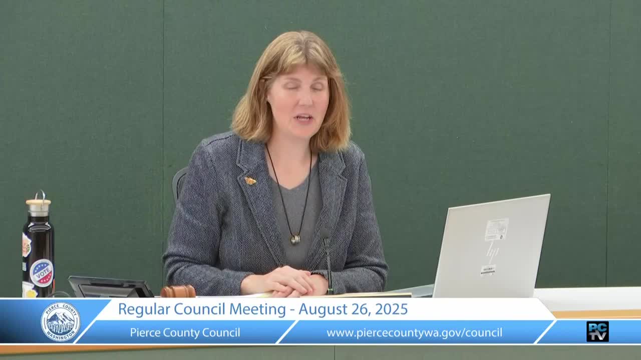 Pierce County Council Approves New Members for Surface Water Advisory Board