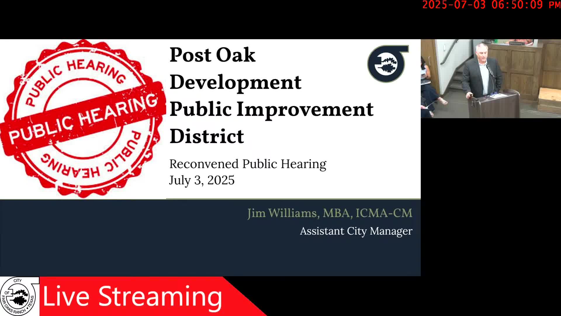 Council approves Post Oak PID, moves on multiple first readings and consent items