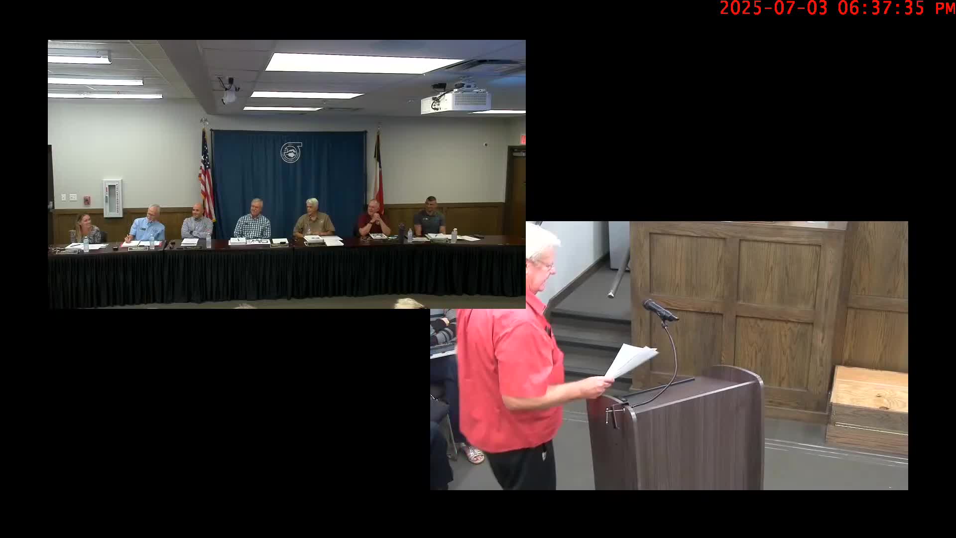 Resident pitches 'Project Forward' to expand rainwater harvesting and reduce reliance on Canyon Lake/Trinity wells