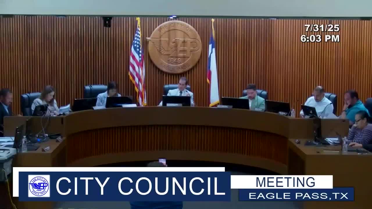 Eagle Pass finance staff present draft $61 million FY 2025-26 budget and adoption timeline