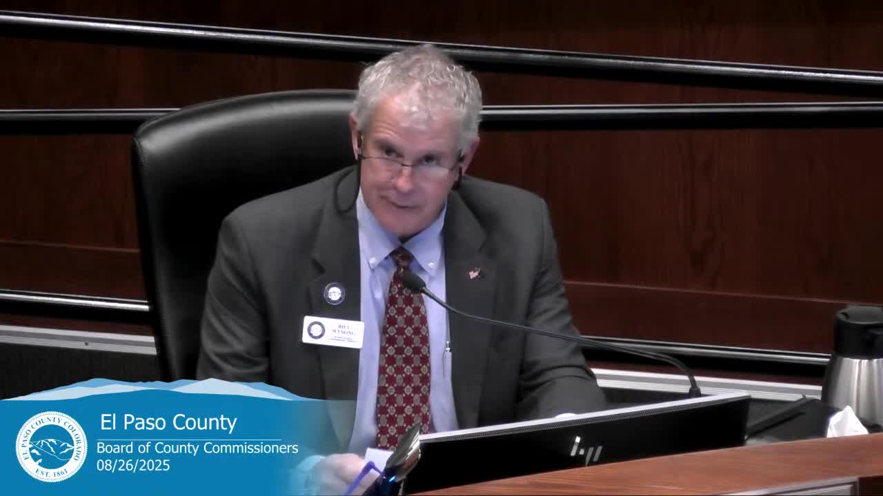 El Paso County Officials Discuss Emergency Management and Community Programs