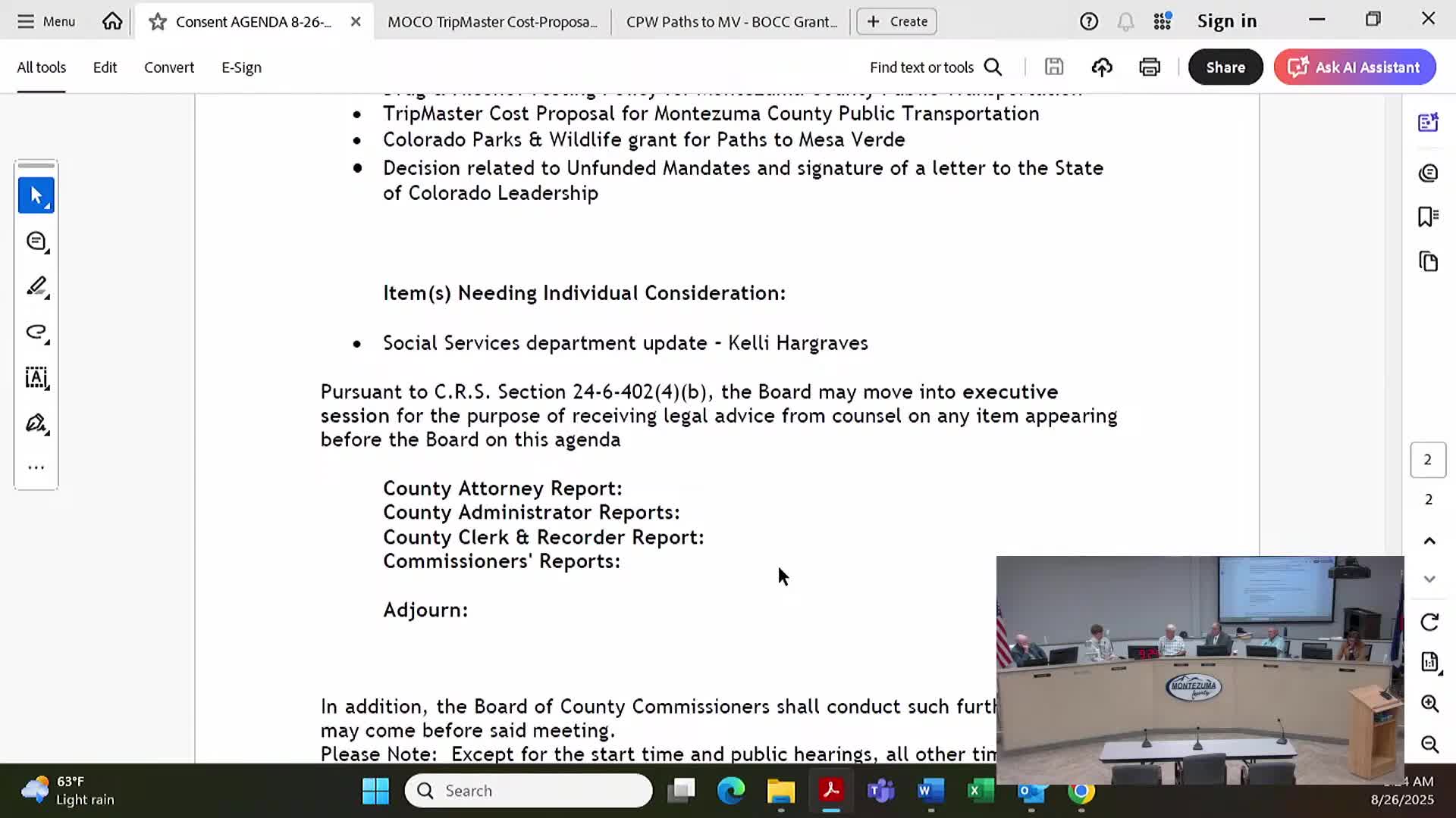 Arapahoe County Seeks Equitable Law Enforcement Contract with Ute Mountain Ute Tribe