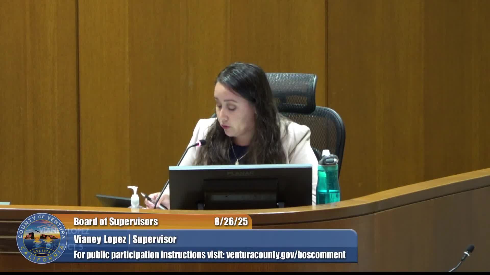 Supervisor Bautista urges support for community protection recommendations