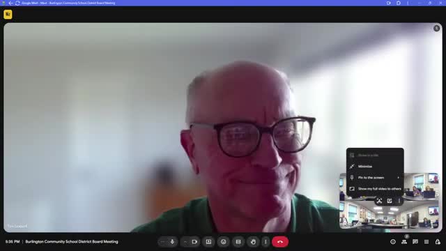 Burlington Teacher Calls for Action to Prioritize Staff and Students at District Meeting