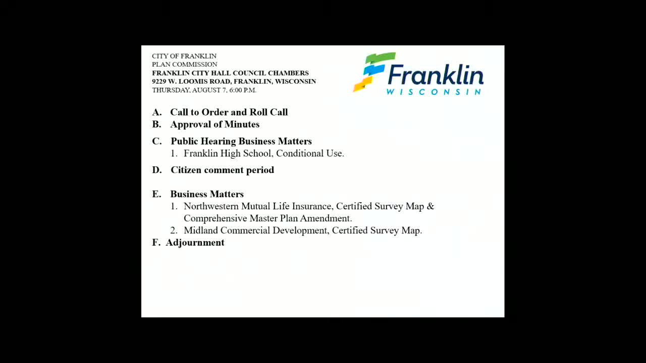 Plan commission continues Franklin High School hearing after residents raise conservation, traffic and noise concerns