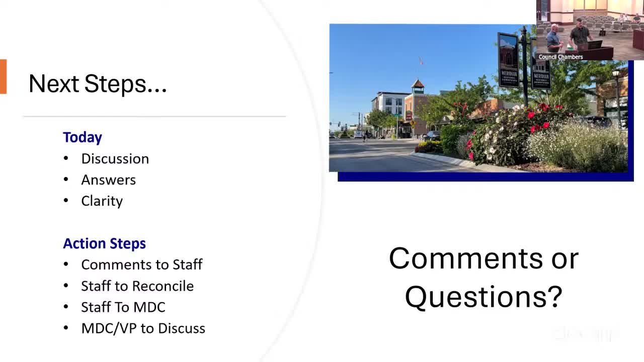 Meridian City Council Discusses Downtown Development and Historic Preservation Challenges