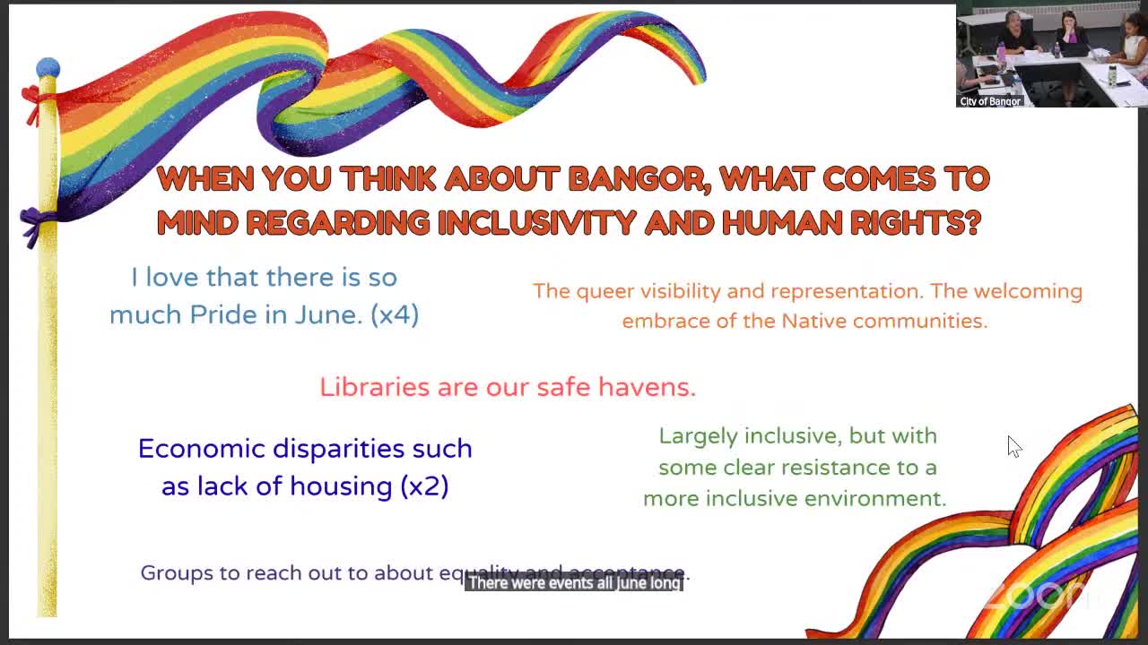 Community Discusses Barriers to Inclusivity and Need for Communal Spaces in Bangor