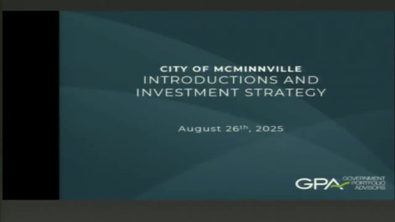 Government Portfolio Advisors outlines investment strategy for Oregon cities and counties