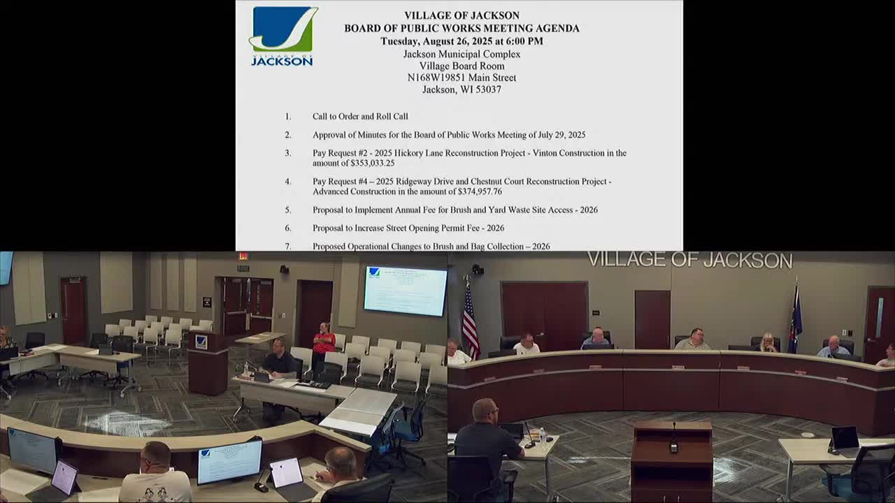 Village Committee Proposes $20 Fee for Brush Disposal Access Amid Service Changes